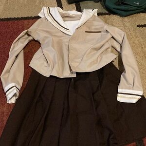 Anime schoolgirl cosplay